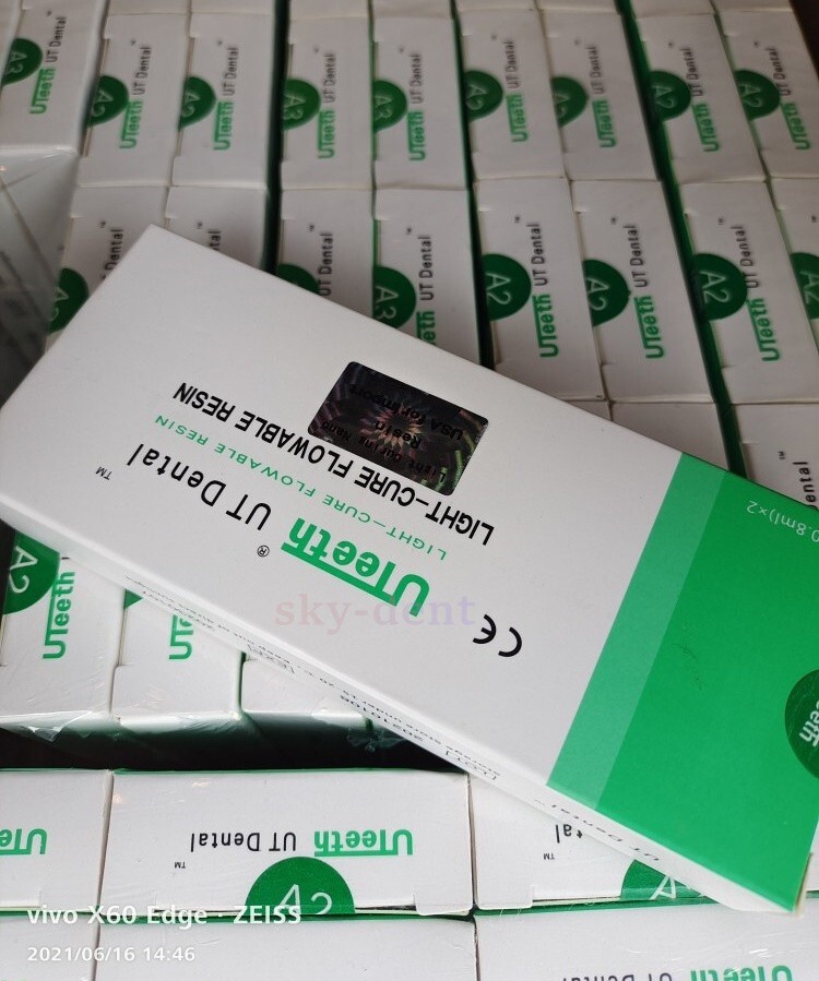 UTeeth Dental Composite Resin Flowable Light Cure Flow A1 A2 A3 Bonding Adhesive