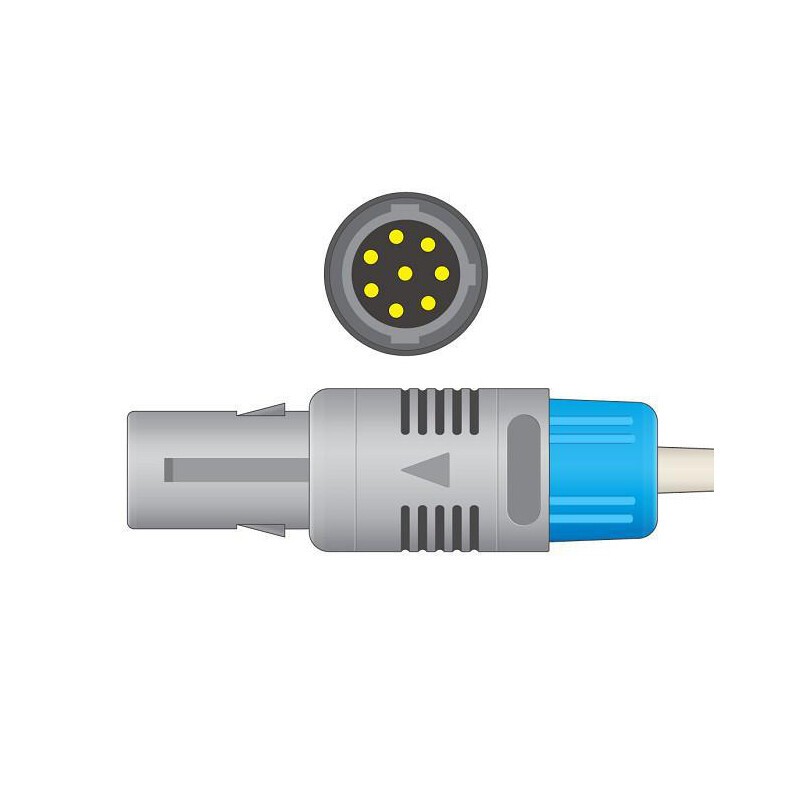 8pin Reusable Adult Finger Clip Tip Spo2 Sensor Cable for Edan M3 M8 M9 iM50 iM9