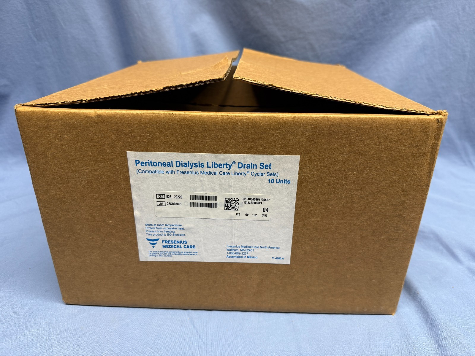 Box Of 7 Sealed Sets (Open Box) Peritoneal Dialysis Liberty Drain Set 026-20226