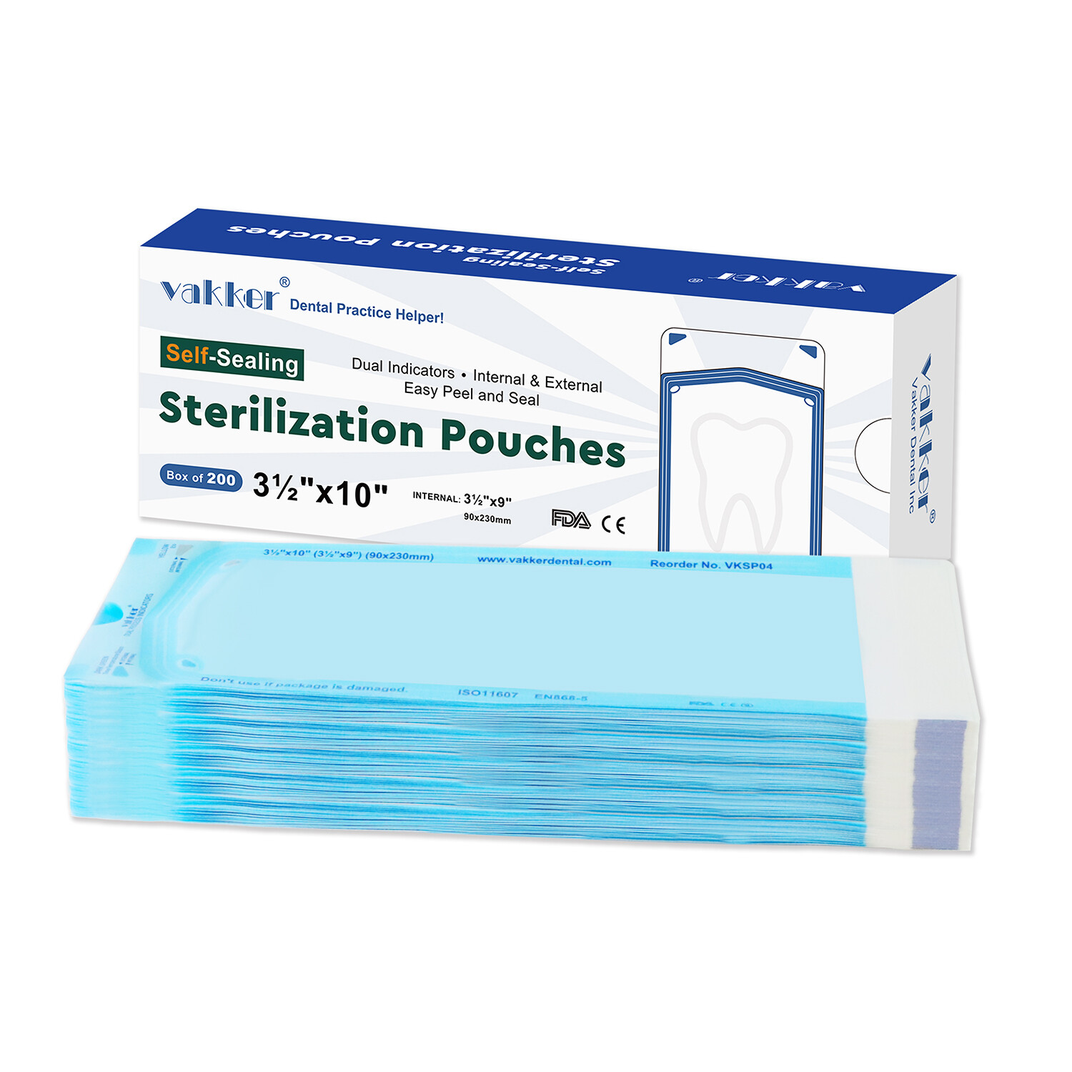 Self Sterilization Pouches Autoclave, Medical Sterilizer Bags Dental Tattoo Nail