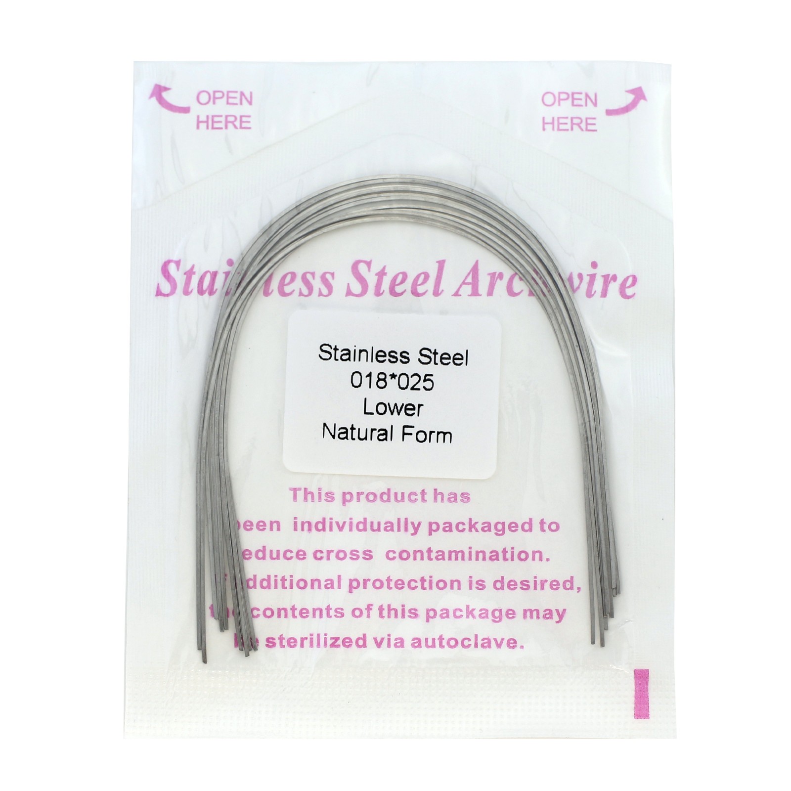 Dental Orthodontic Stainless Steel Archwires Natural Form Rectangular 16×22