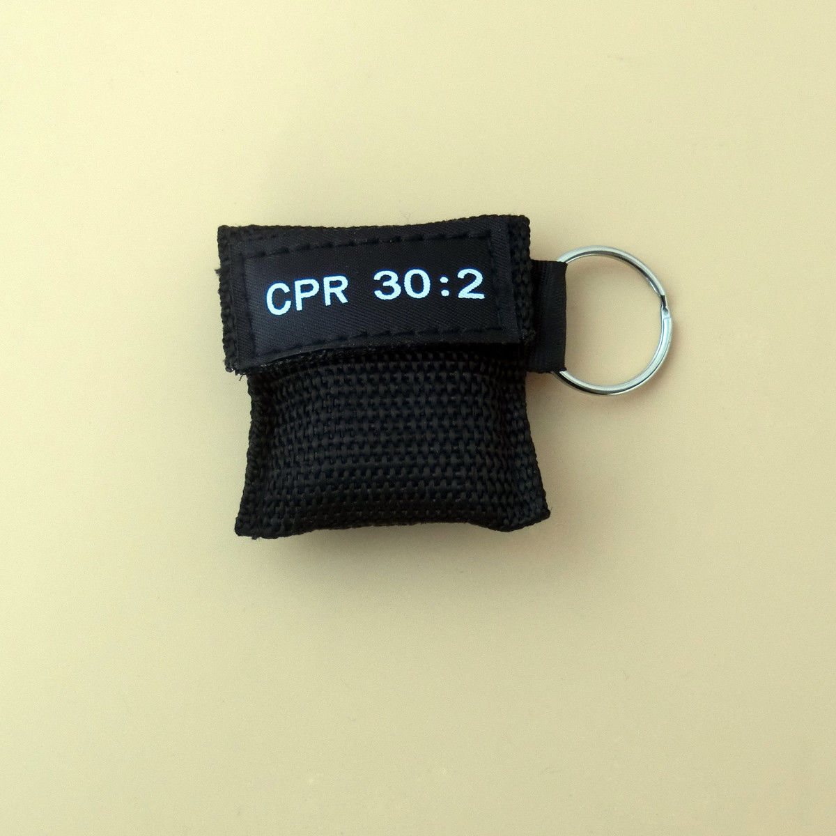 KeyRing CPR Face Shield Resuscitation 30:2 Training Black & Orange