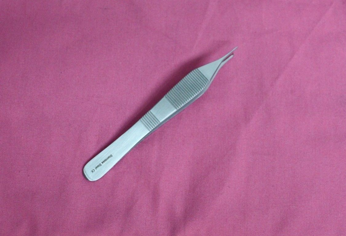 OR Grade Adson Micro Tissue Forceps 1X2 Teeth 4.75″ Surgical Dental Instruments