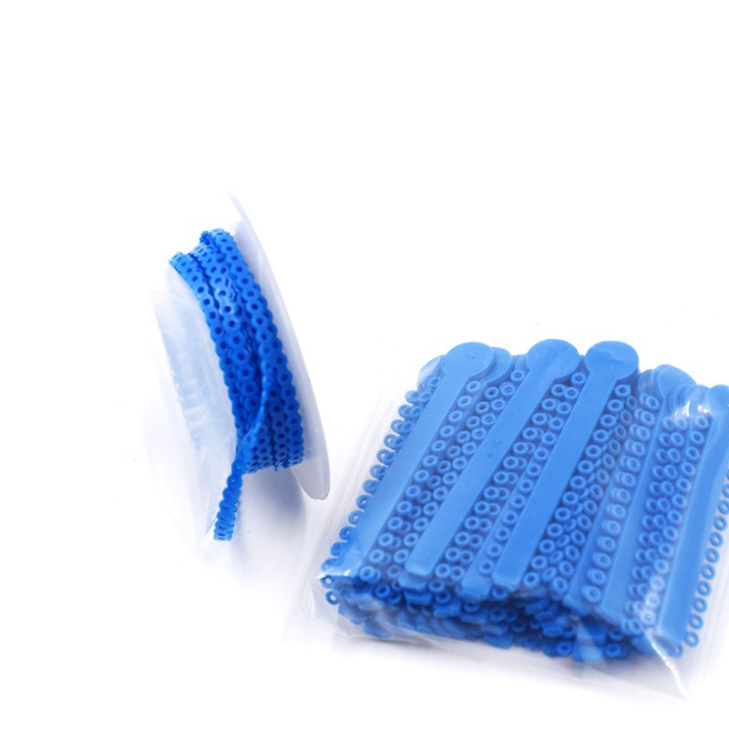 Dental Orthodontic Ligature Ties + Elastic Power Chain Long Short Close 44 Color