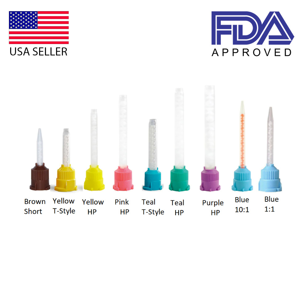 Mark3 Type Dental Mixing Tips for Impression Material, C&B & Cements 50/Bag