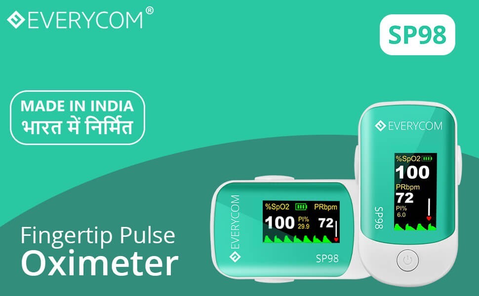 Made in India Everycom SP98 | Fingerprint Pulse Oximeter