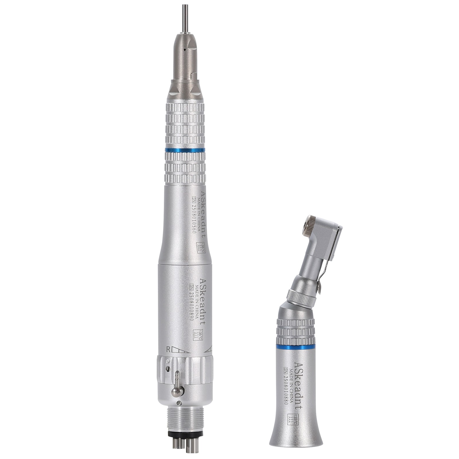 E-Type 4Hole 3 Sets Dental Slow Speed Handpiece Contra Angle Straight Air Motor