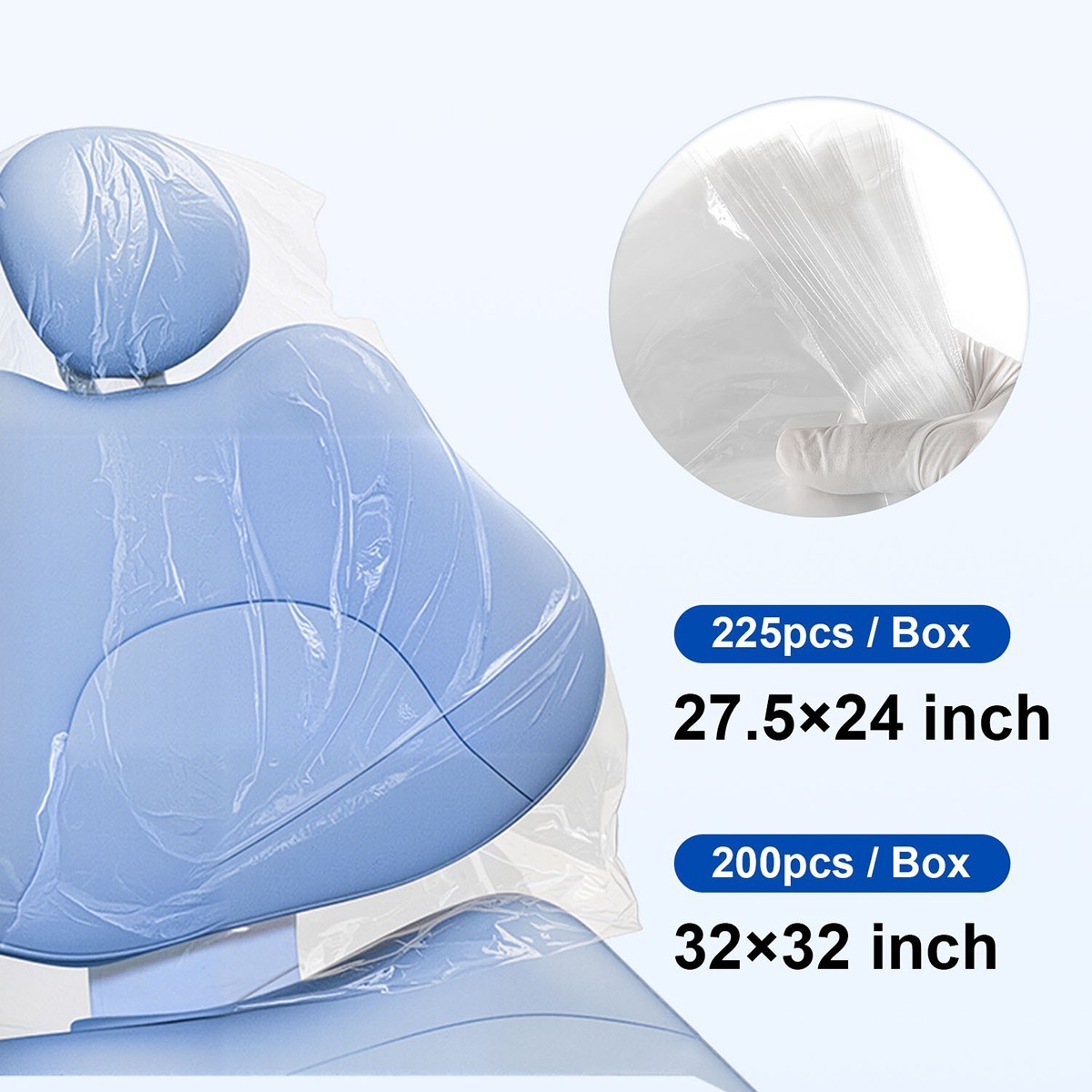 US Dental Unit Chair Sleeves Cover Full/ Half Disposable Protective Soft Durable