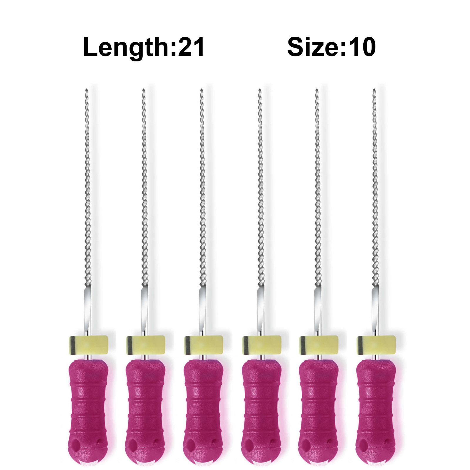 Sky Choice K-Files – 21 mm Length, Size 10 Purple with Rubber Stopper 6/Pkg