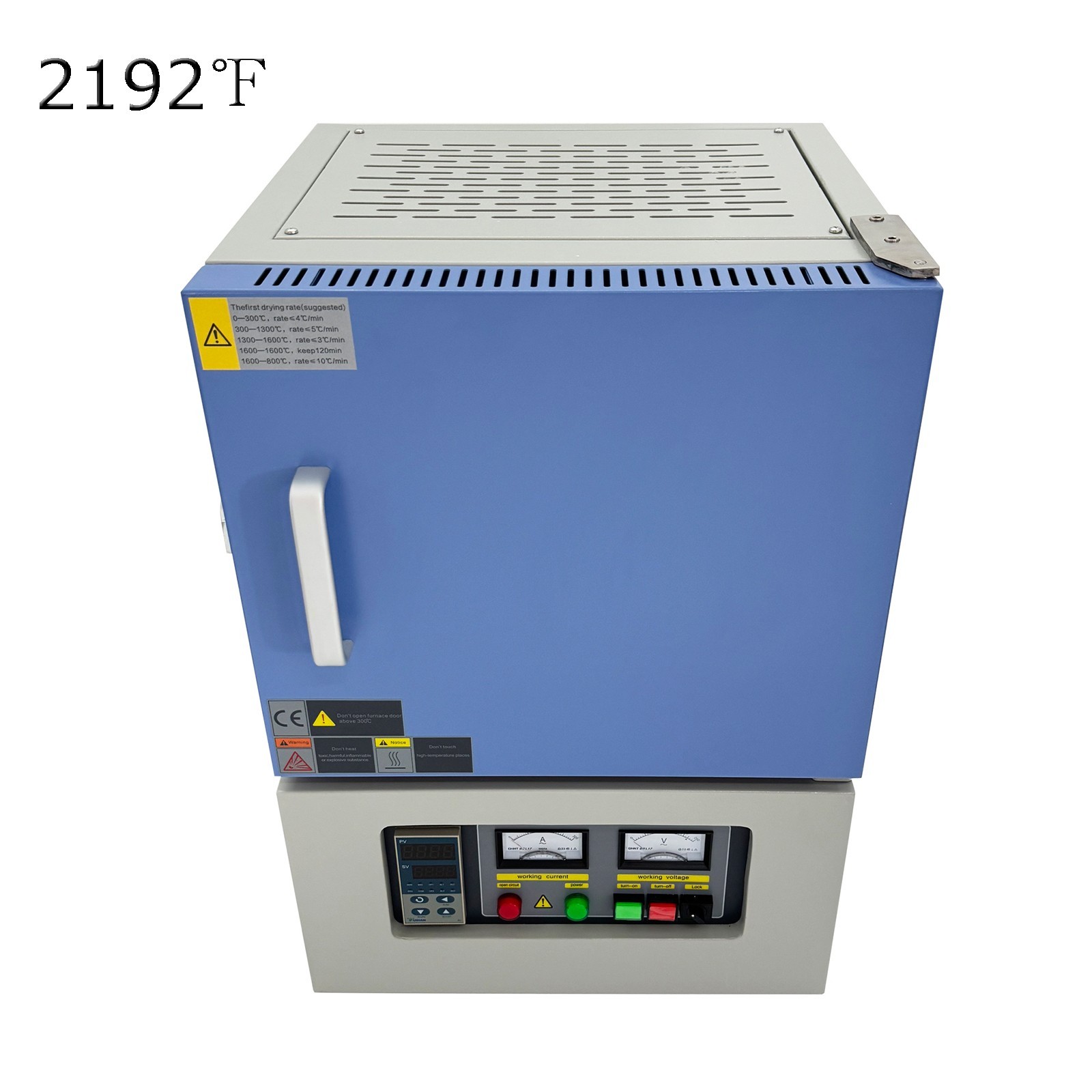 1200°C Lab Smart Muffle Furnace Oven All-in-One Intelligent Control AC110V 60Hz