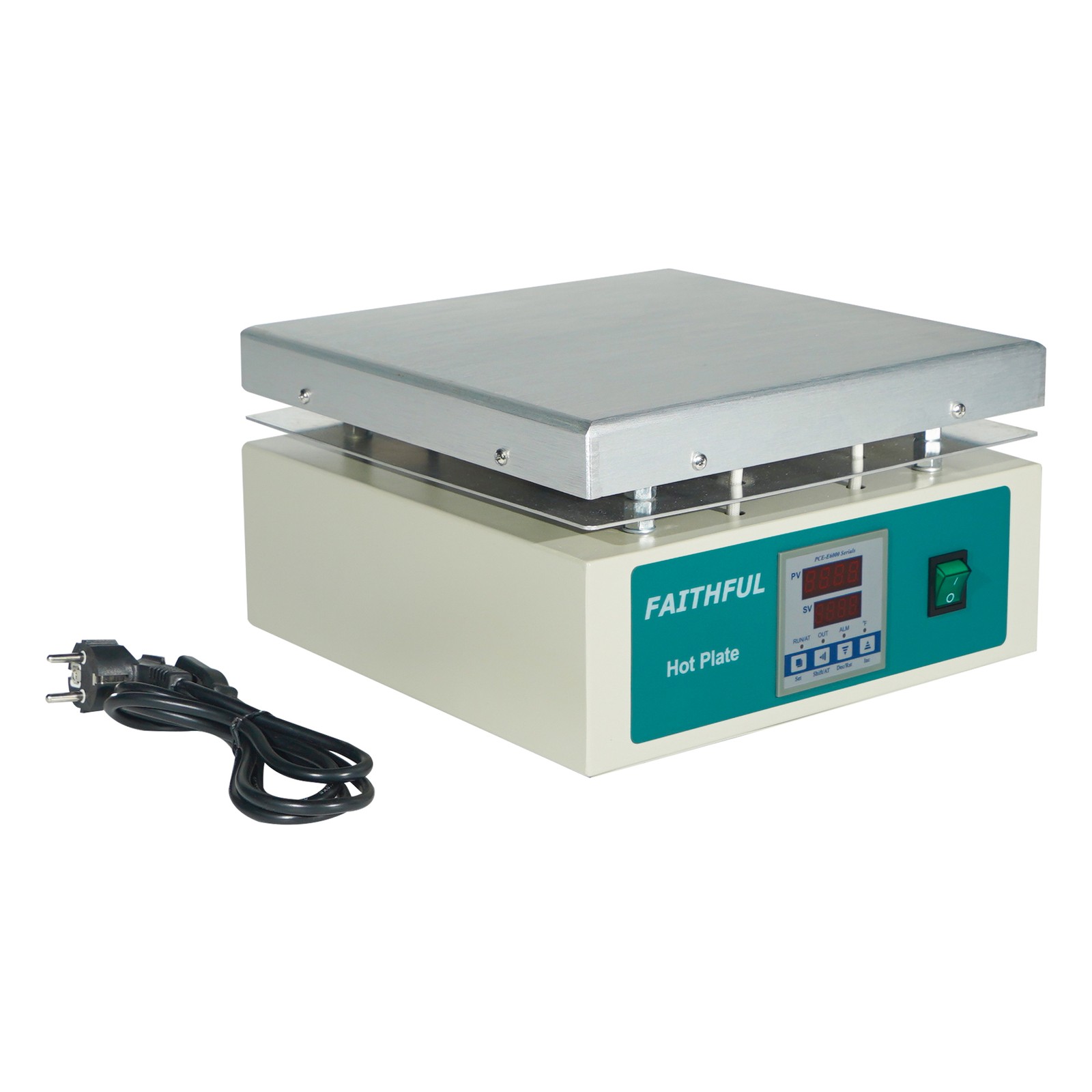Aluminum Heating Hot Plate 2000W 40×40cm Hotplate 350℃/12×12″ 110V/220V 16×16″