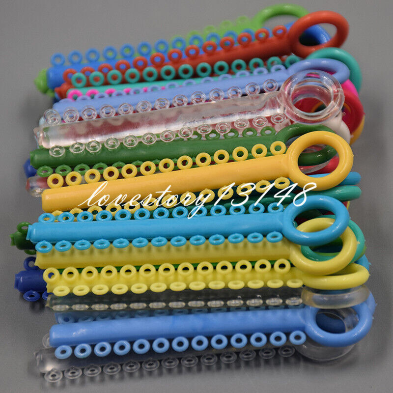 1040Pcs Dental Orthodontic Elastic Braces Rubber Ligature Tie 37 Color to Choose