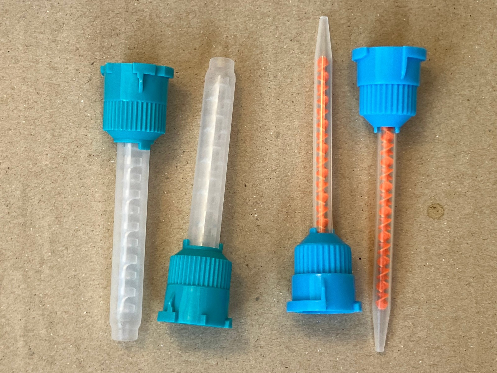 Lot Dental Teal, Blue Orange Fine Mixing T-style Tips Impression Heavy Body