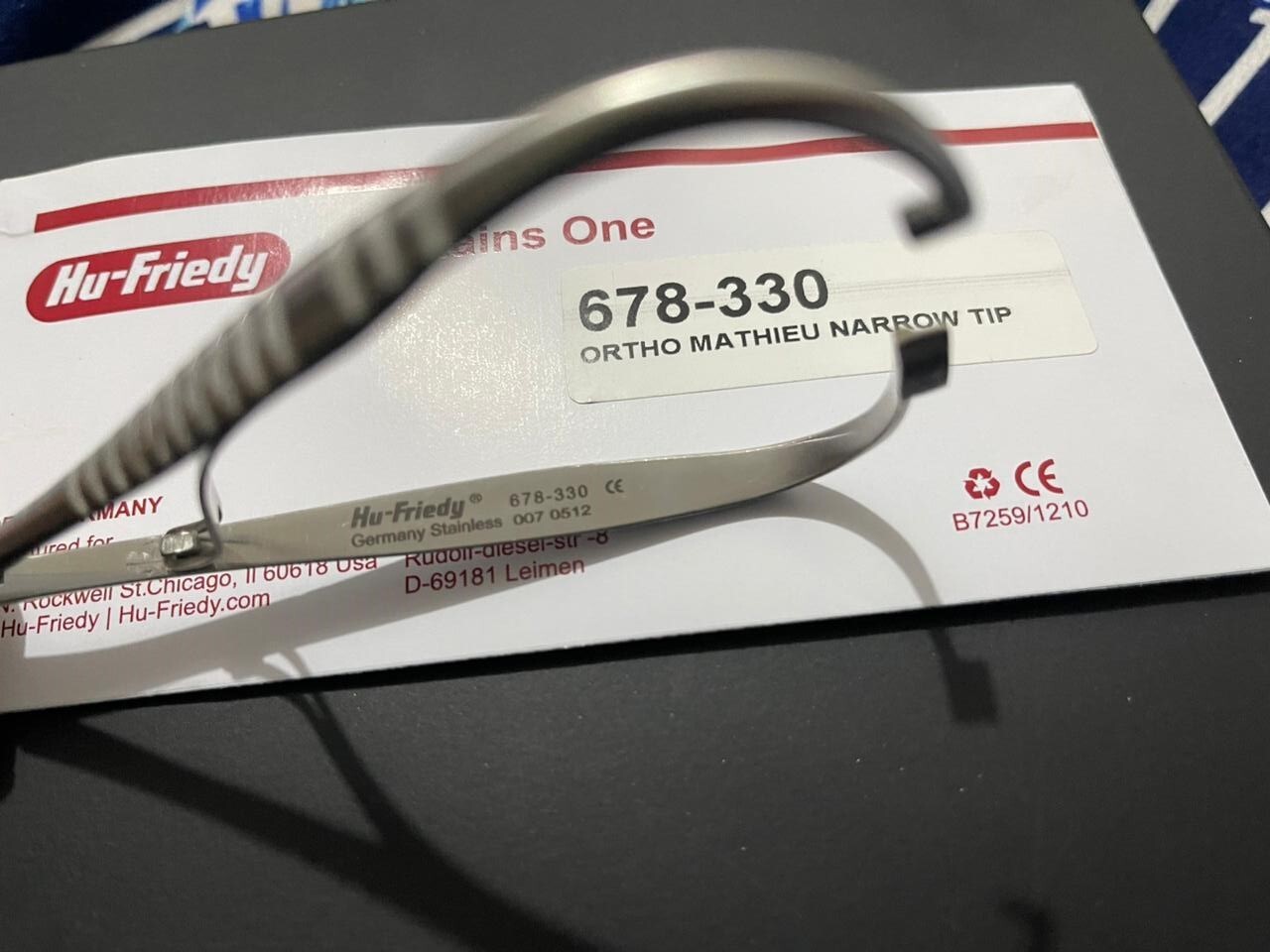 HU FRIEDY Mathieu Narrow Tip Orthodontic Plier | 678-330