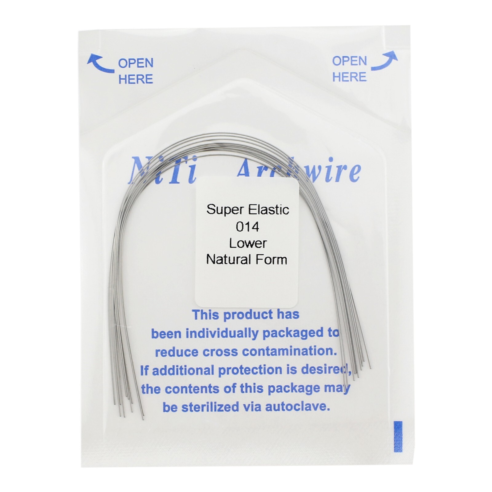 100PCS Dental Orthodontic Niti Arch Wire Natural Form Arches Round Rectangular