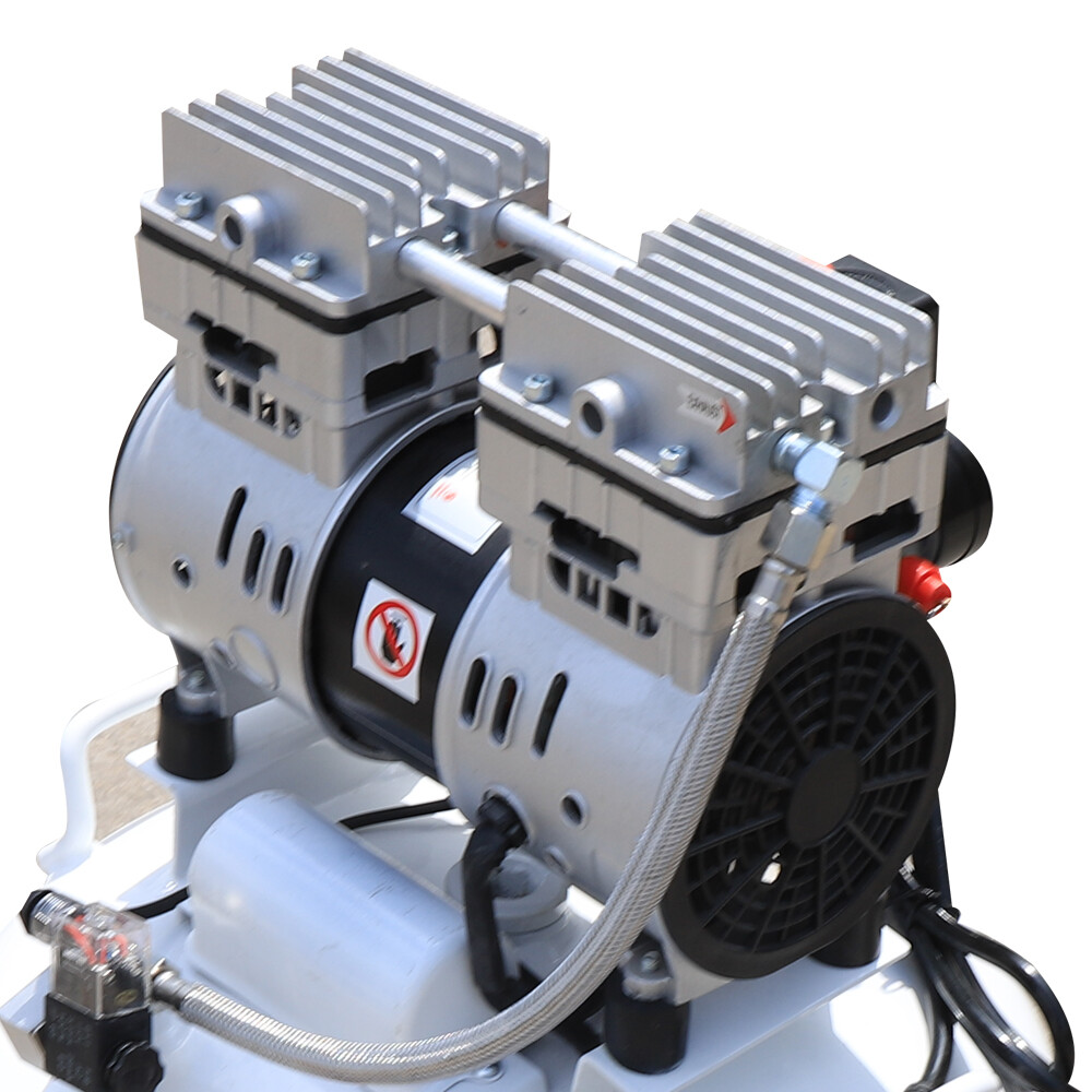 40L Dental Lab Air Compressor Medical Oilless Oil free Air Pump 115PSI