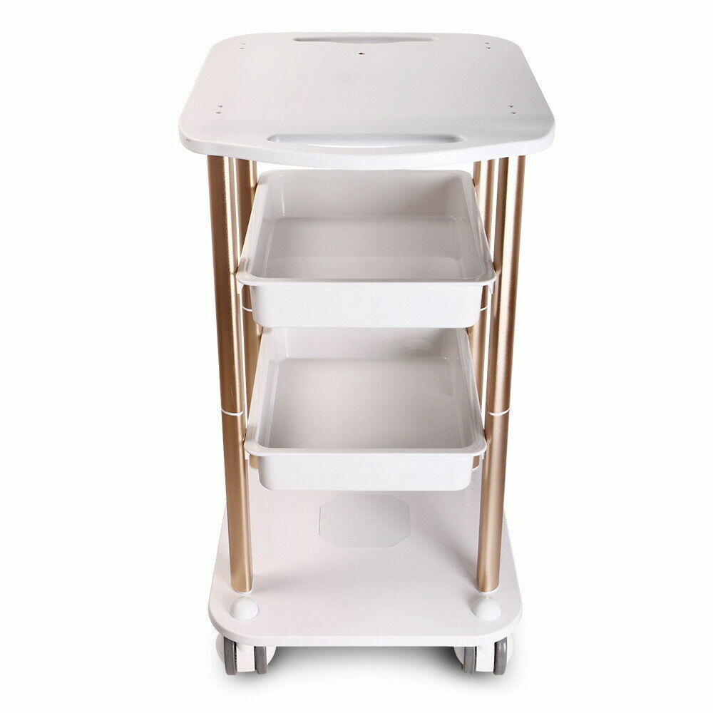 Medical Rolling Cart Mobile Spa Trolley Stand Salon Beauty Machine Storage Cart