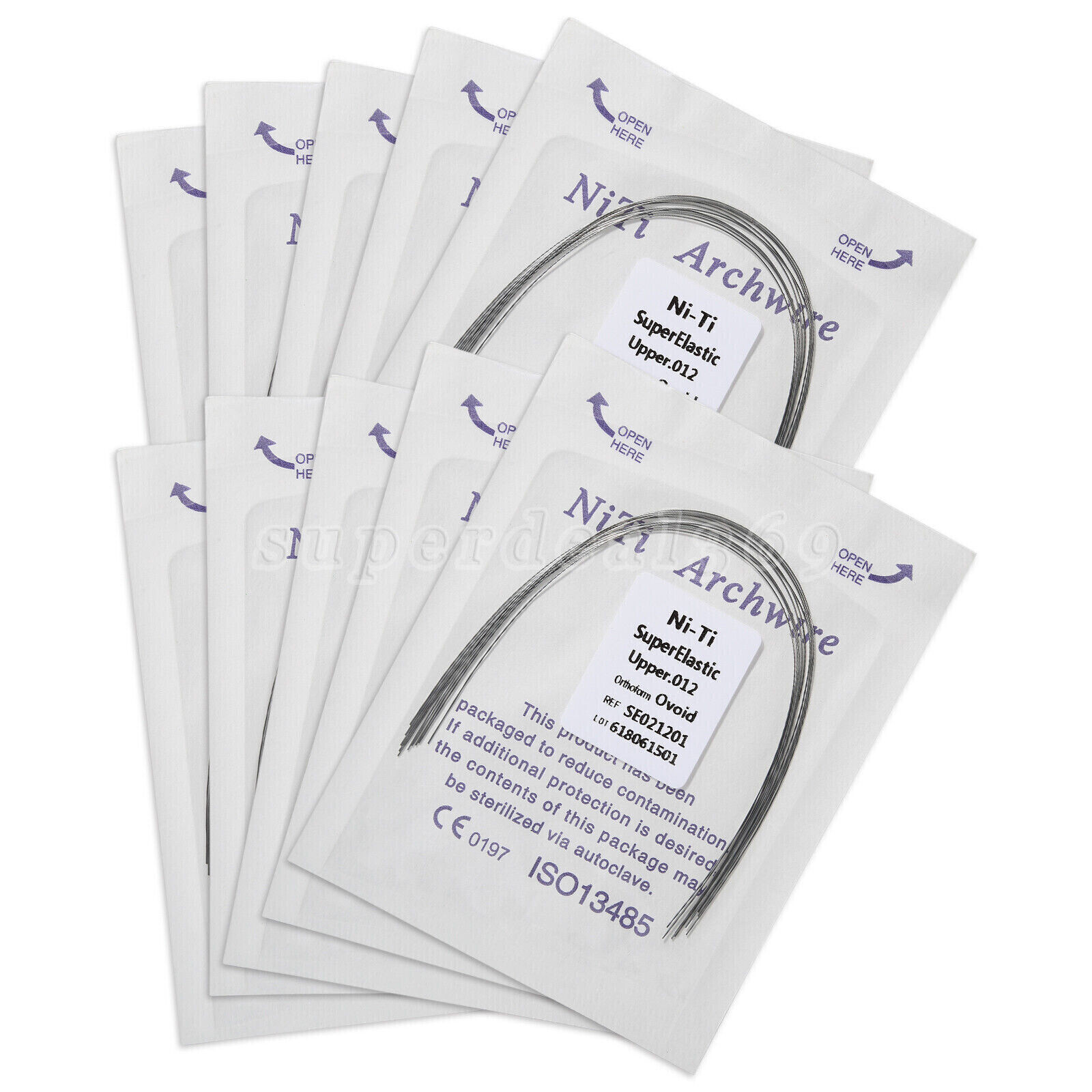 100PCS Dental Orthodontic Arch Wire Niti Super Elastic Round archwires Ovoid ns