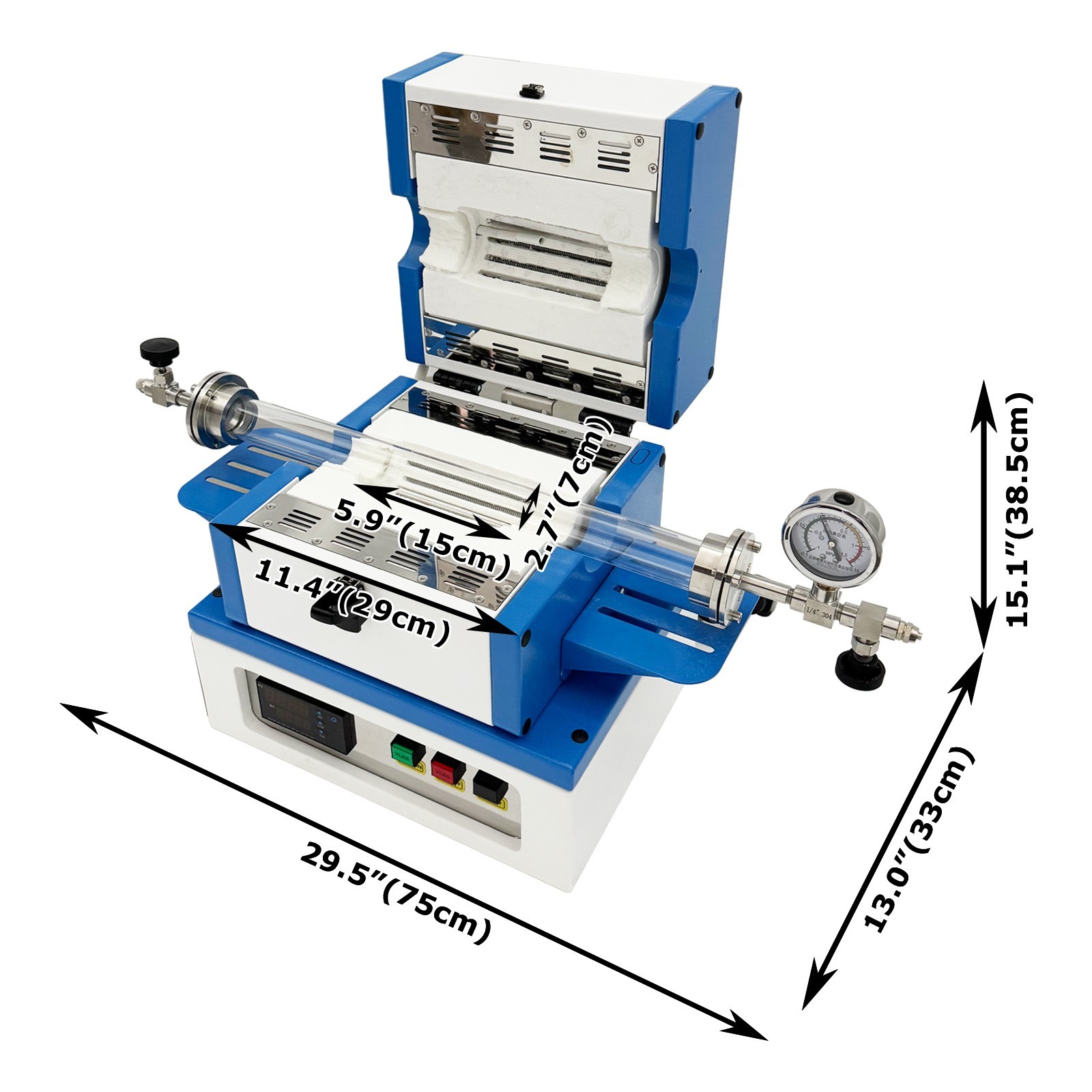 220V 2KW 1PH Laboratory Vacuum Furnace Heater for Nitrogen Argon