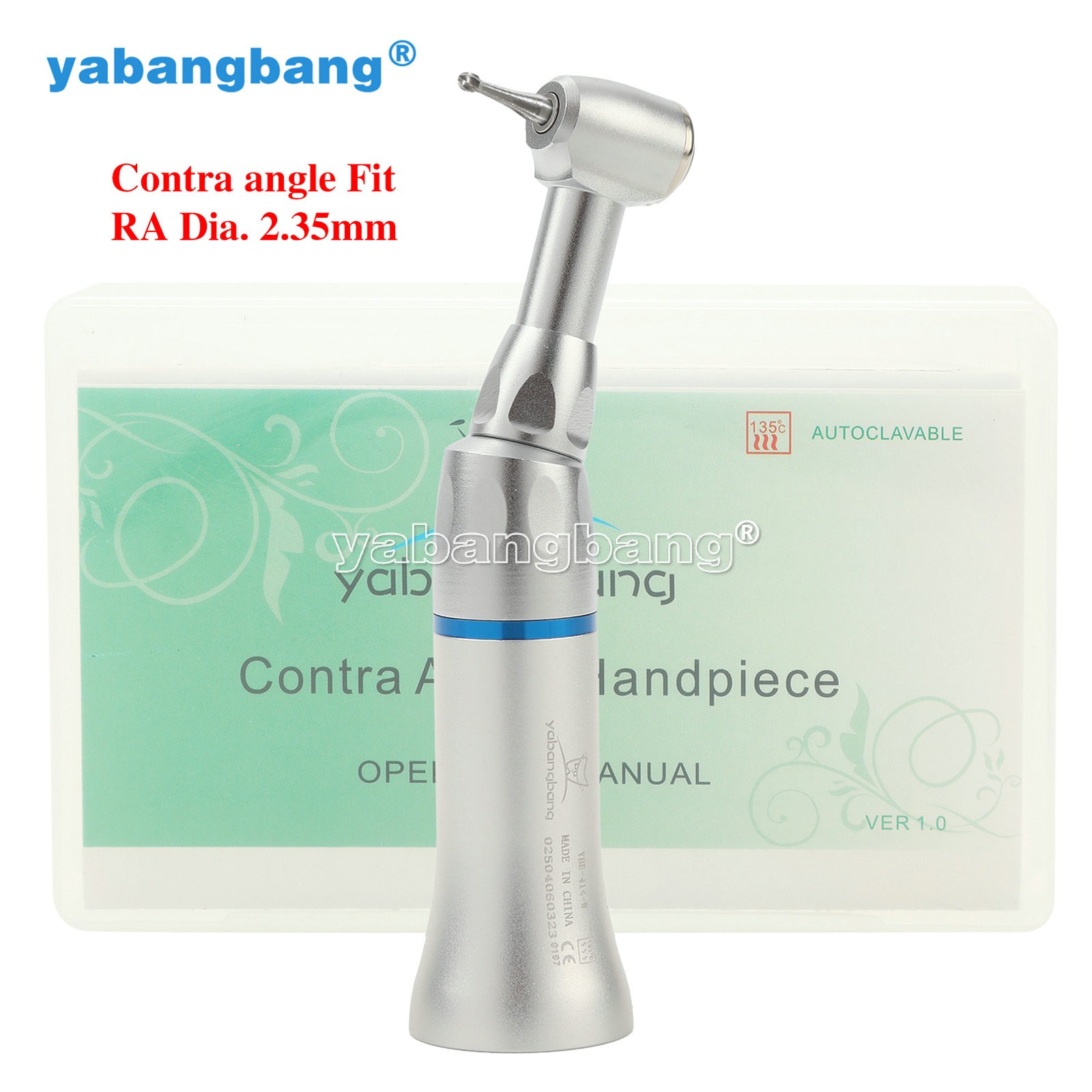 NSK Style Dental Push Button Slow Low Speed Contra Angle Handpiece PAD CA 2.35mm