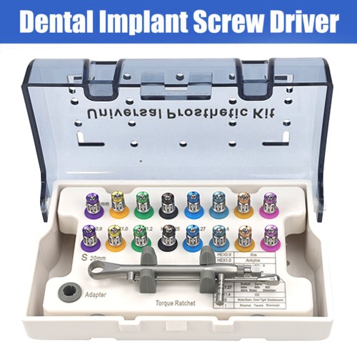 Dental Universal Implant Prosthetic Kit Torque Wrench Screw Driver Remover 135°C