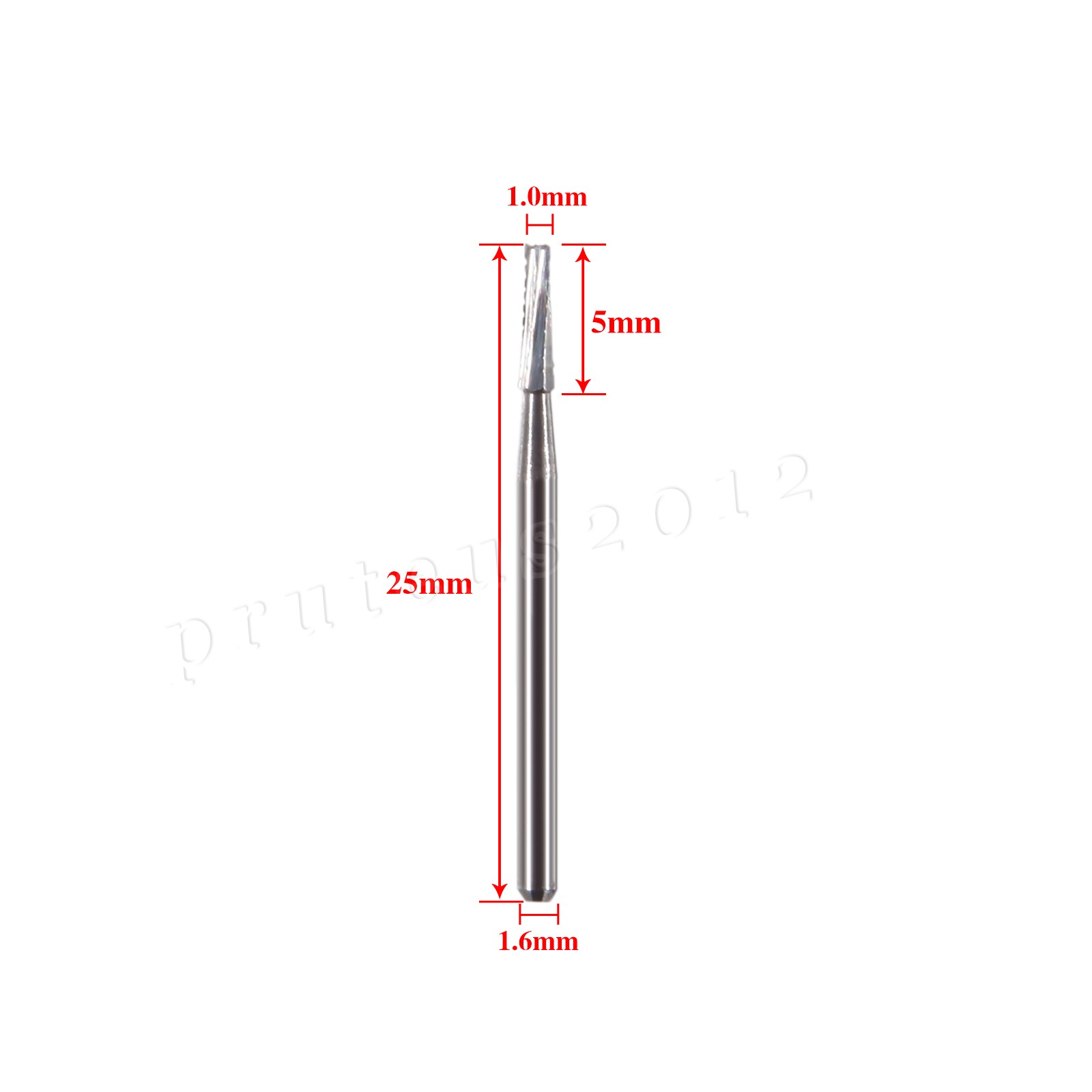 Dental Carbides Tungsten Carbide Bur FG557L Friction Grip Straight Fissure