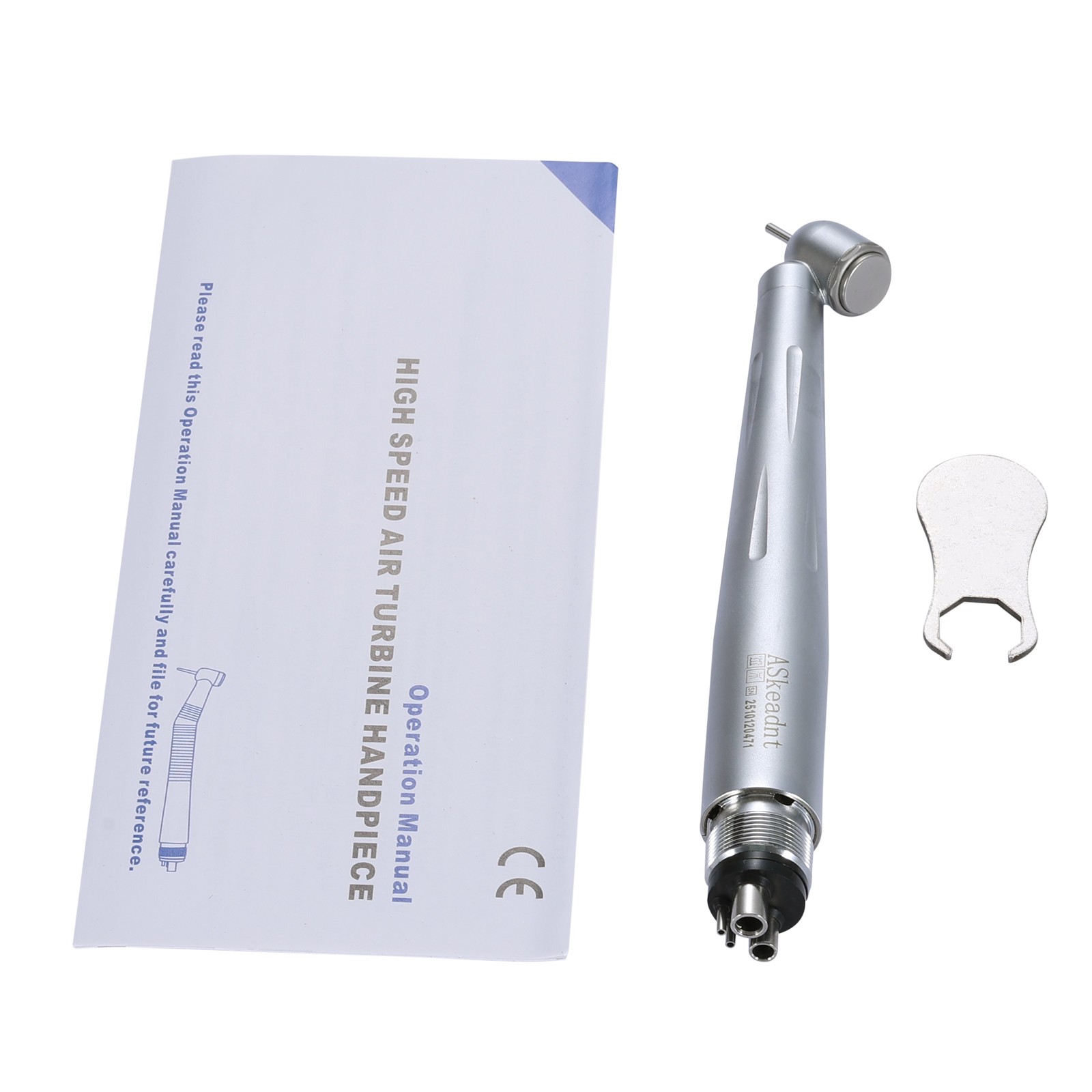4 Holes Dental Surgical 45 Degree High Speed Handpieces Push Button Single Spray