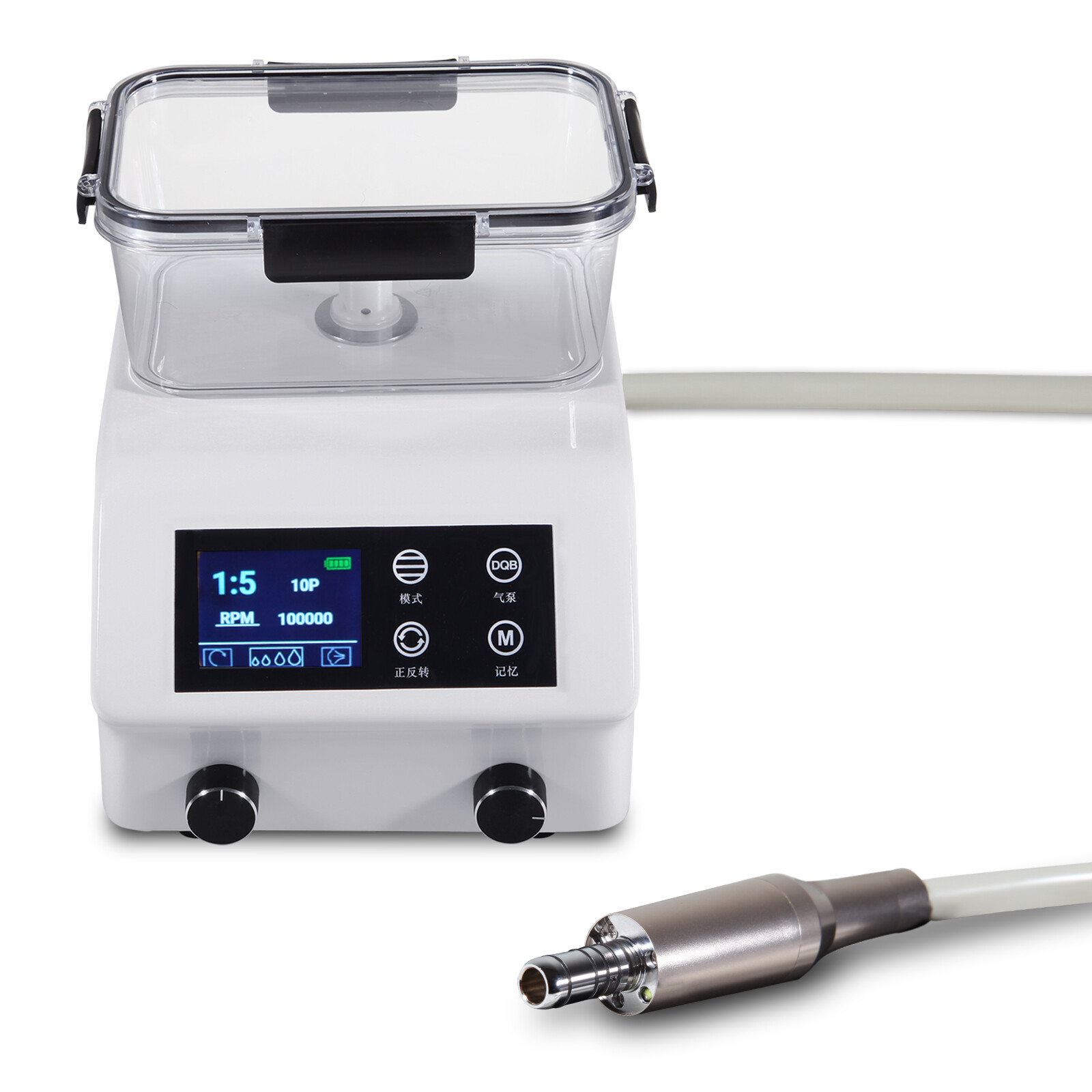 2in1 Dental LED Brushless Electric Micromotor Vector Control System & Water Tank
