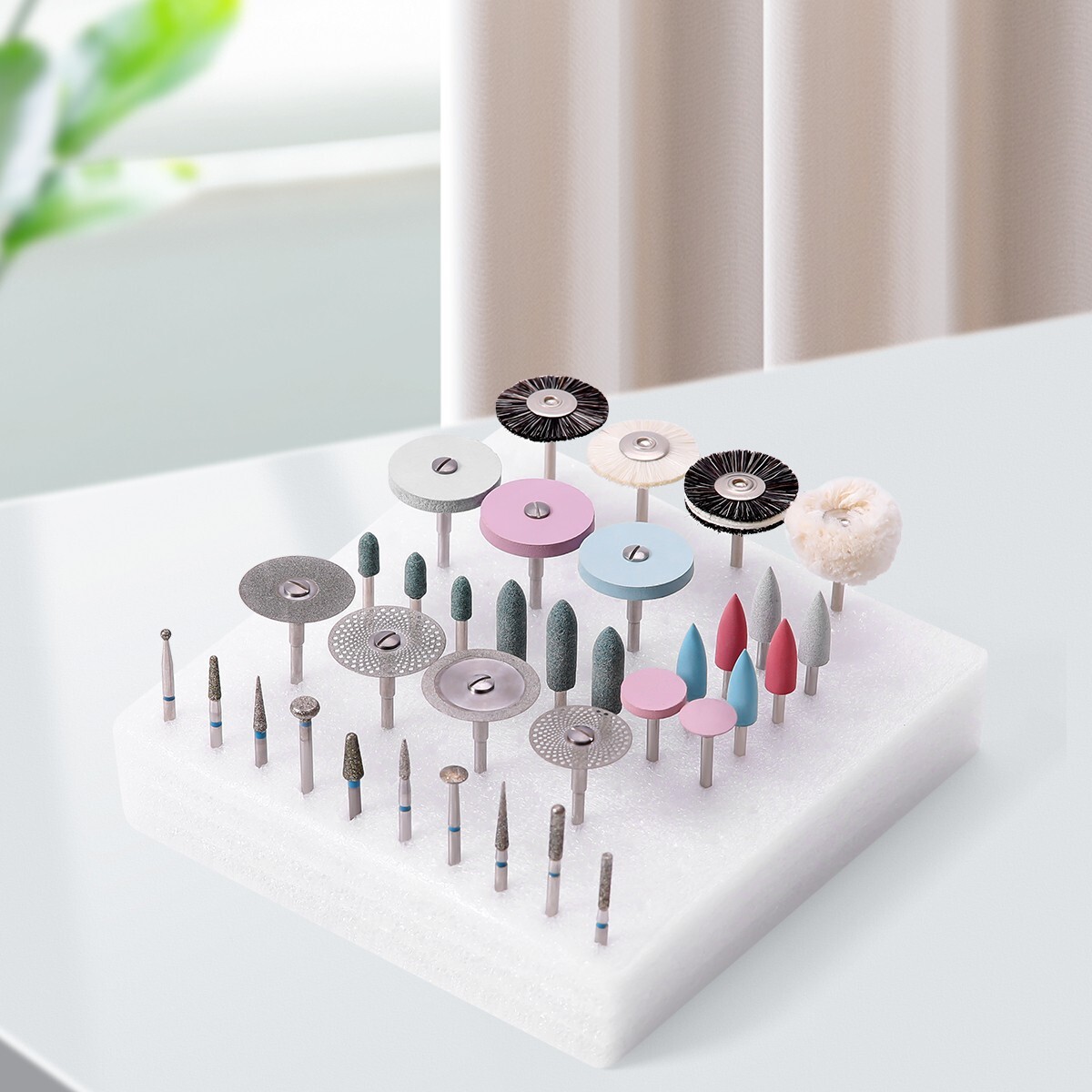 35 Pcs Dental Lab Use Grinding & Polishing Kit For Ceramics / Porcelain HP Bur
