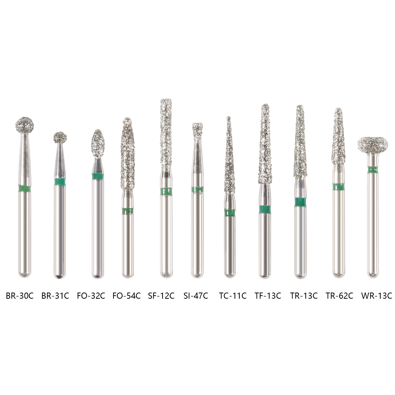 0.99 USD Dental FG Diamond Burs for High Speed Handpiece Friction Grip 5pcs/pack