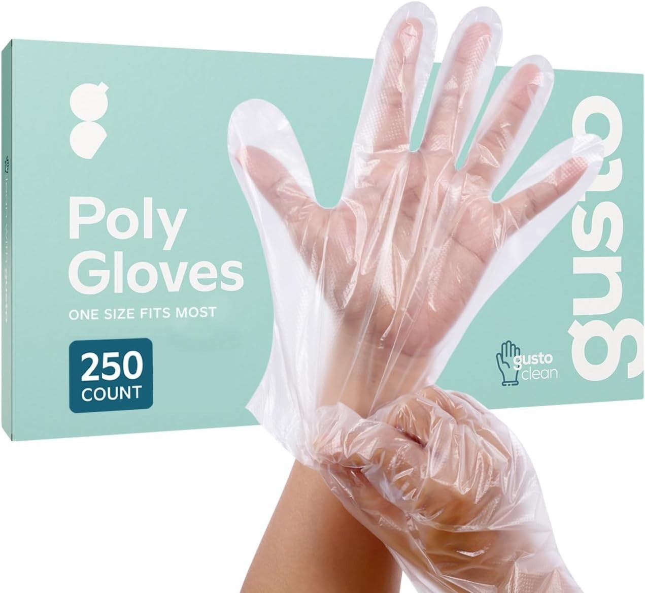 Disposable Poly Gloves Food Prep Cooking Food Service Clear Plastic Powder Free