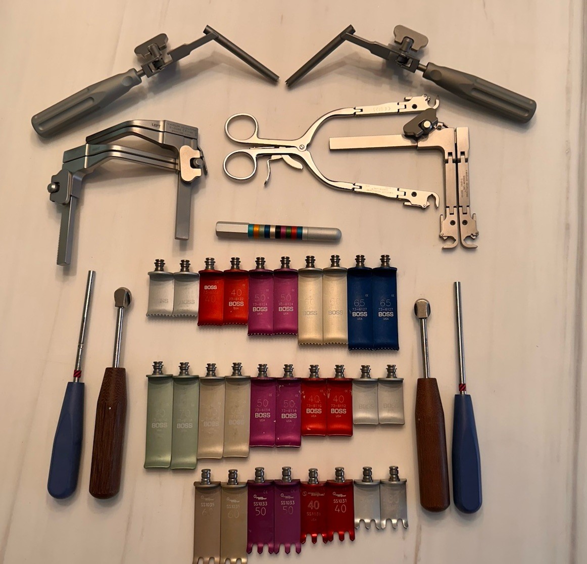Shadow Line and Boss Anterior Cervical Retractor and Distractor Set