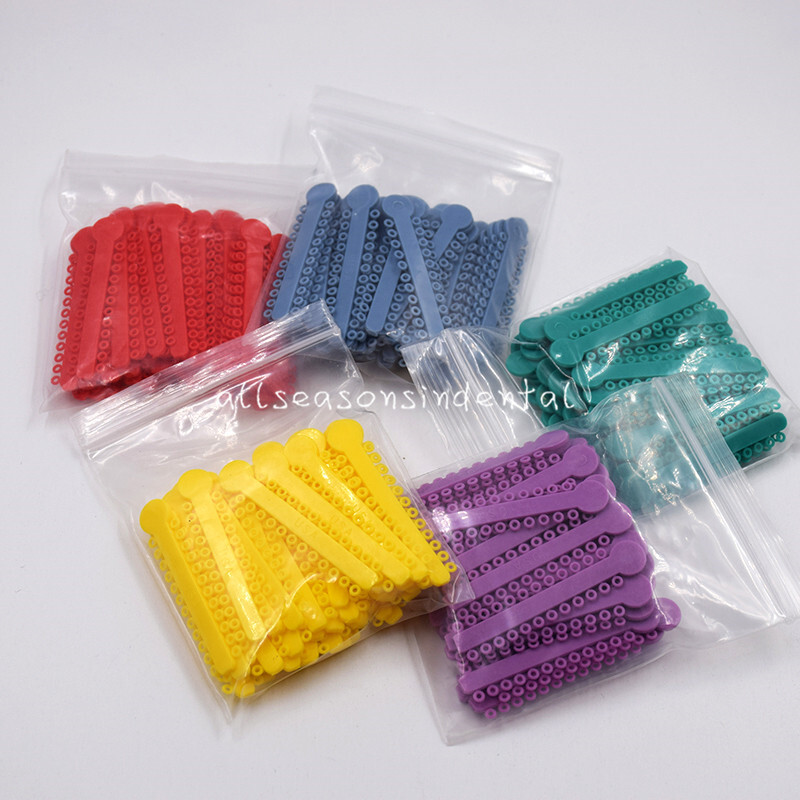 1040 Dental Orthodontic Ligature Ties Elastic Rubber Band Elastomeric Ligaduras