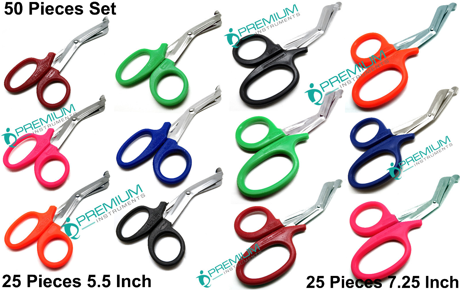 Utility Scissors 5.5″ & 7.25″ Multi-Purpose DIY EMT EMS Universal 50 Shears Set