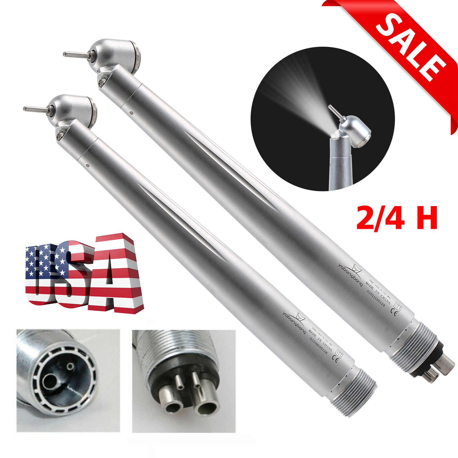 KaV NSK Style Dental Fiber Optic LED Handpiece Turbine High Speed Push Button
