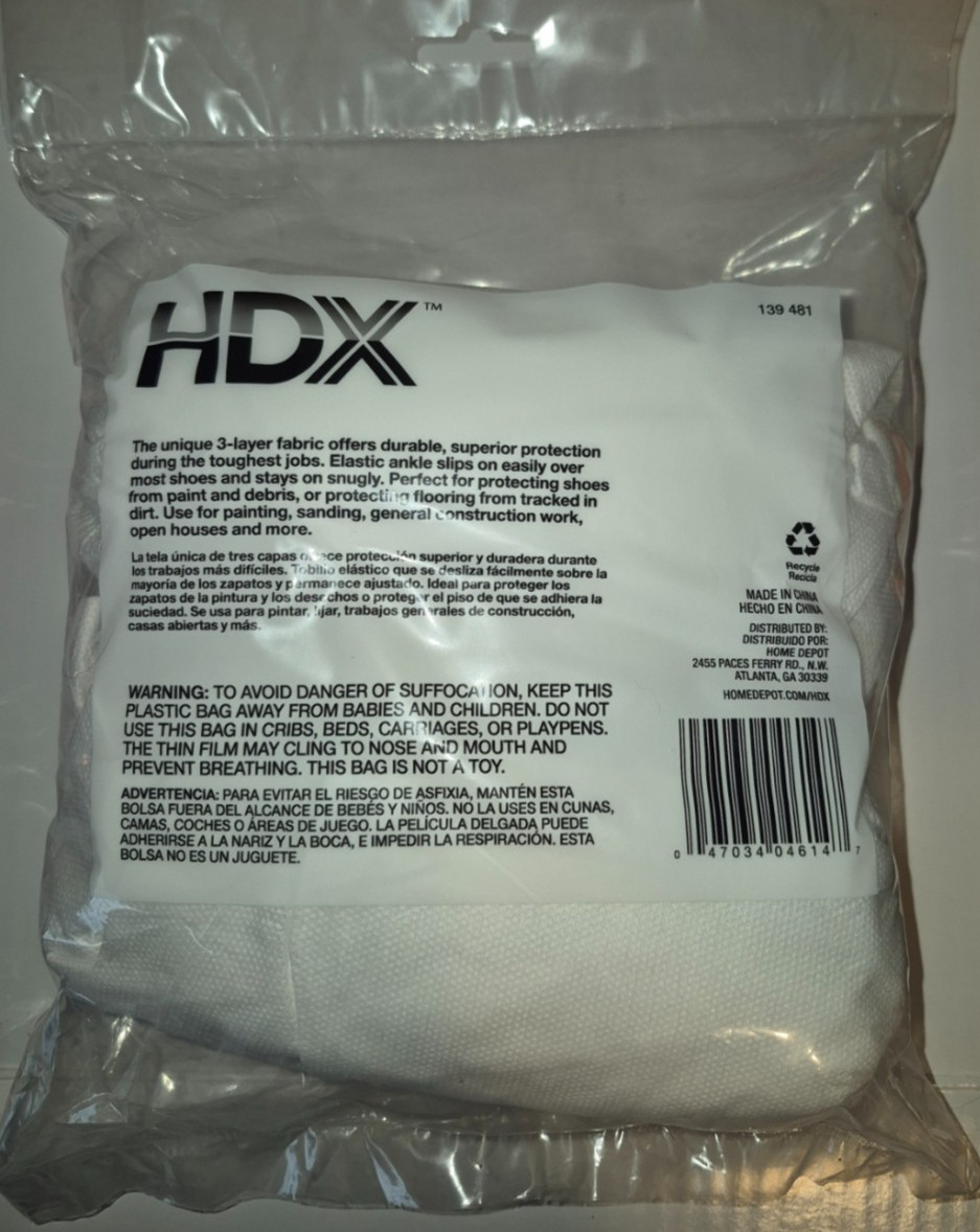 Disposable Shoe Covers, (144pairs) (12 packs)