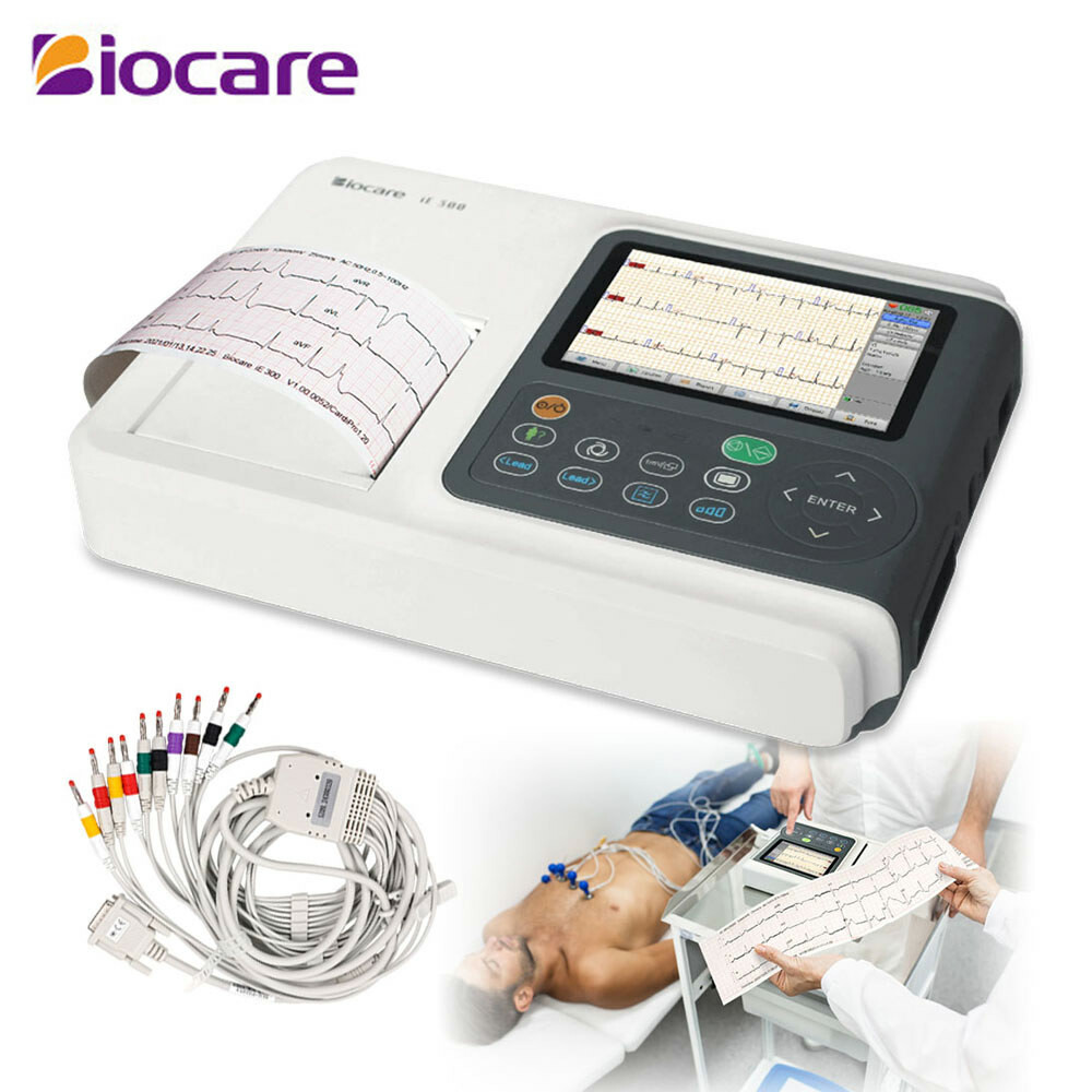 Biocare 12 lead ECG Machine Portable with Au-to Analysis Diagnosis ECG, Printer