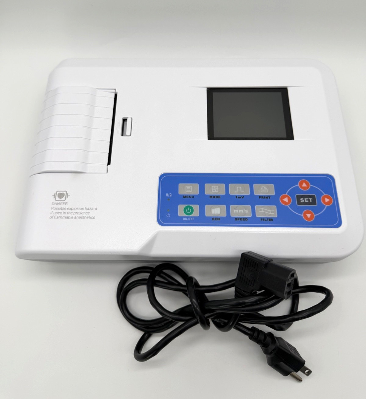 CONTEC ECG300G-VET Veterinary Electrocardiograph EKG ECG Monitor Powers On -Read