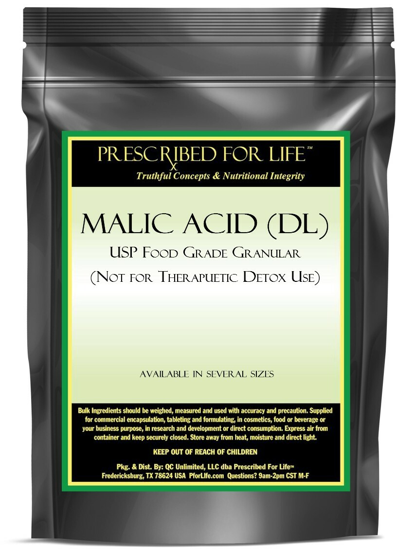 Malic Acid (DL) – USP Food Grade Granular (For Flavoring Use Only), 1 kg
