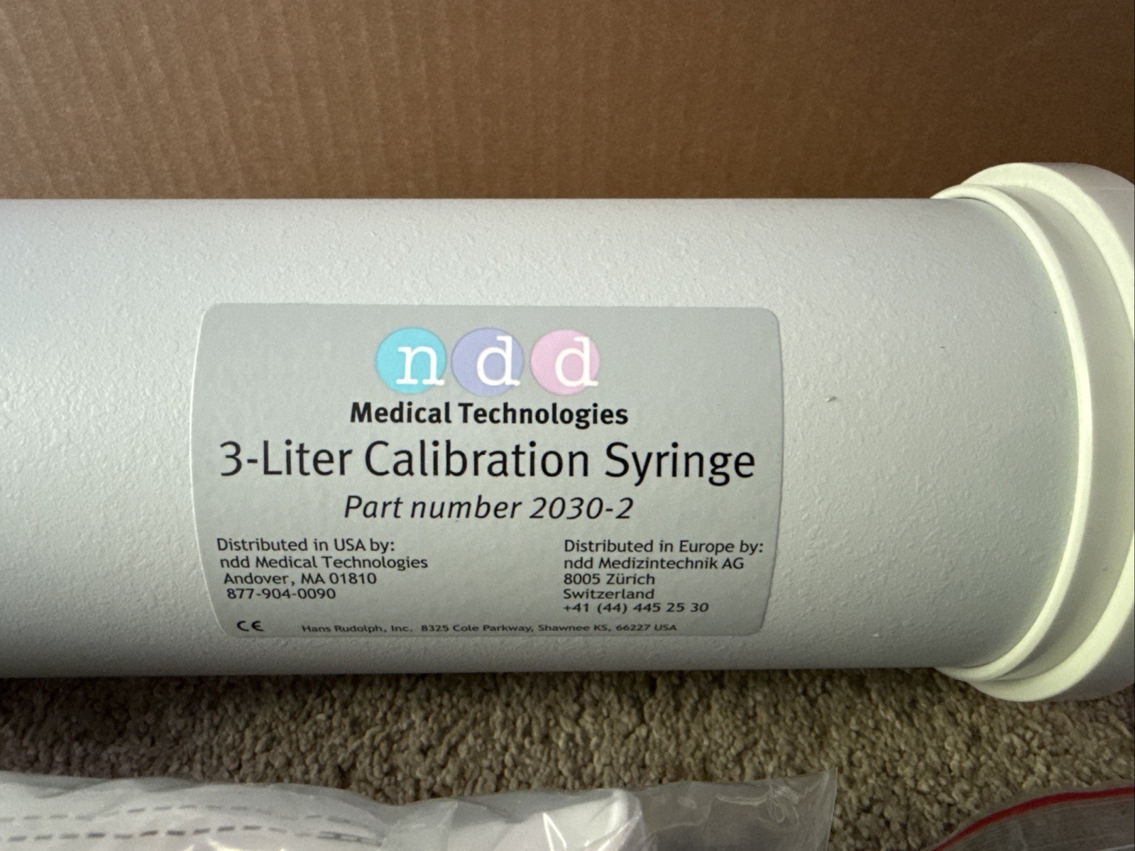 NDD Medical Technologies 2030-2 Calibration Syringe. Used