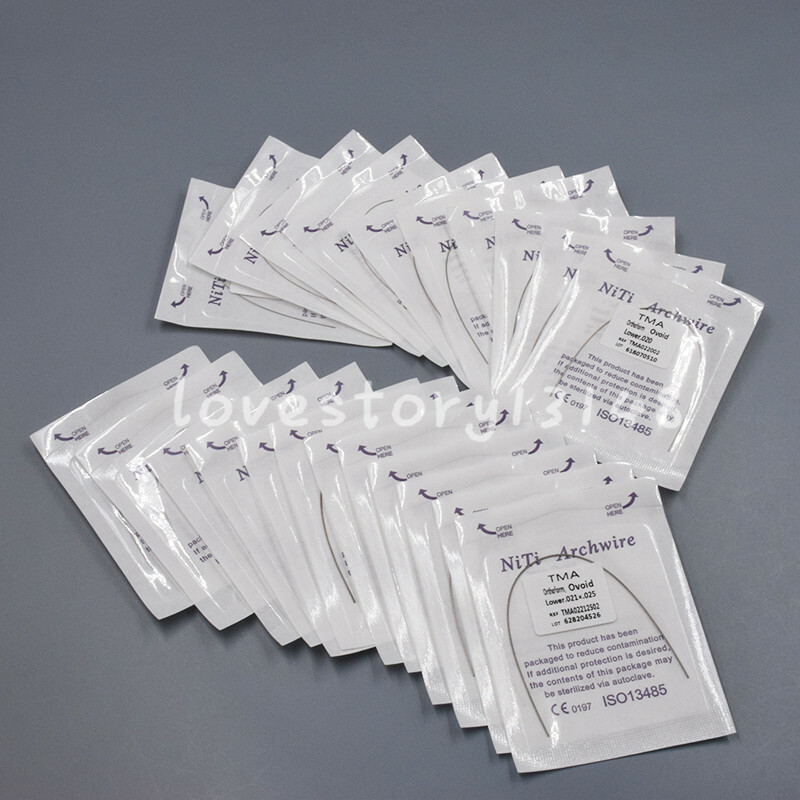 10 Packs Dental Orthodontic Beta Titanium Molybdenum Alloy Arch Wire Rectangular