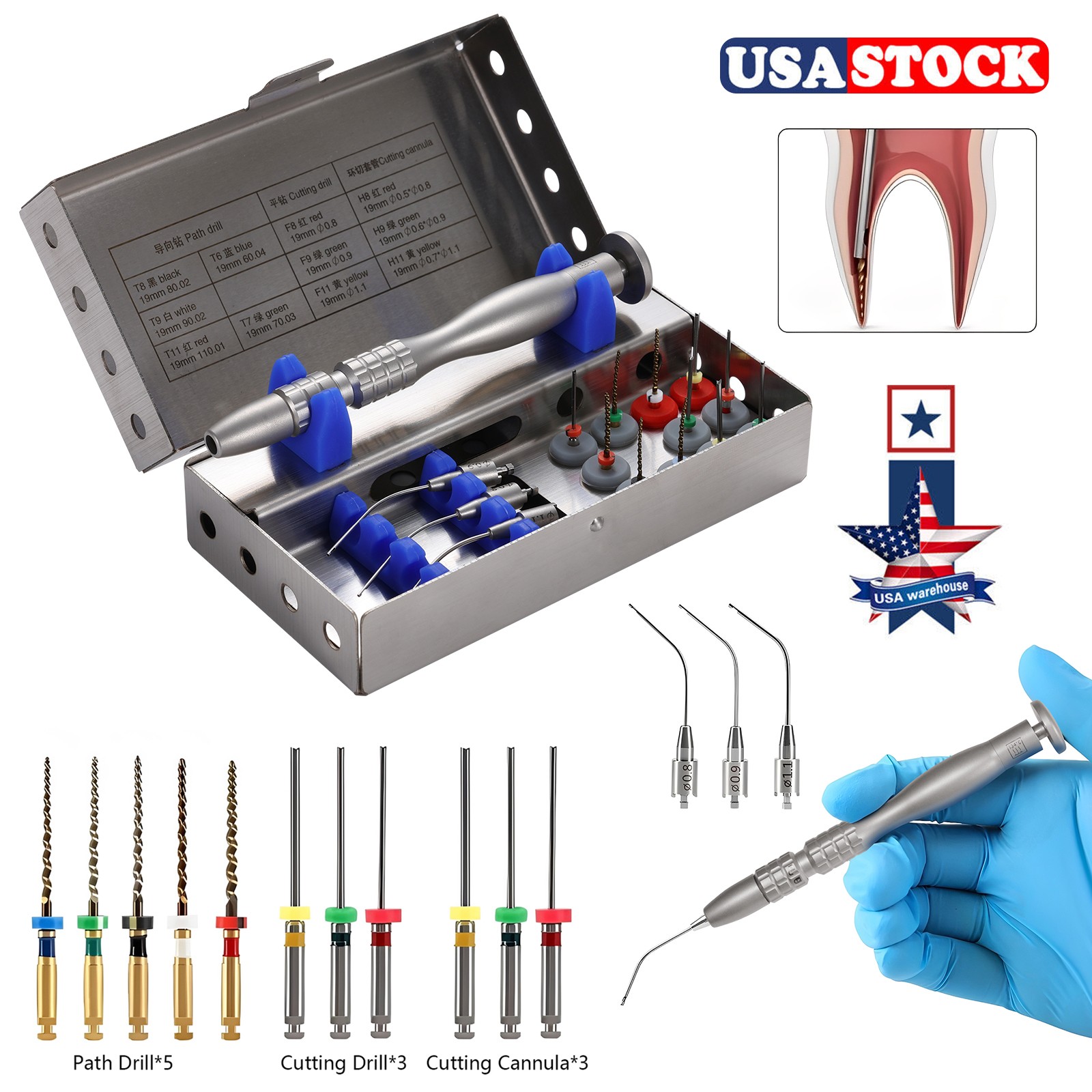 Dental Endo Root Canal Files Extractor Endodontic Broken File Removal System CE