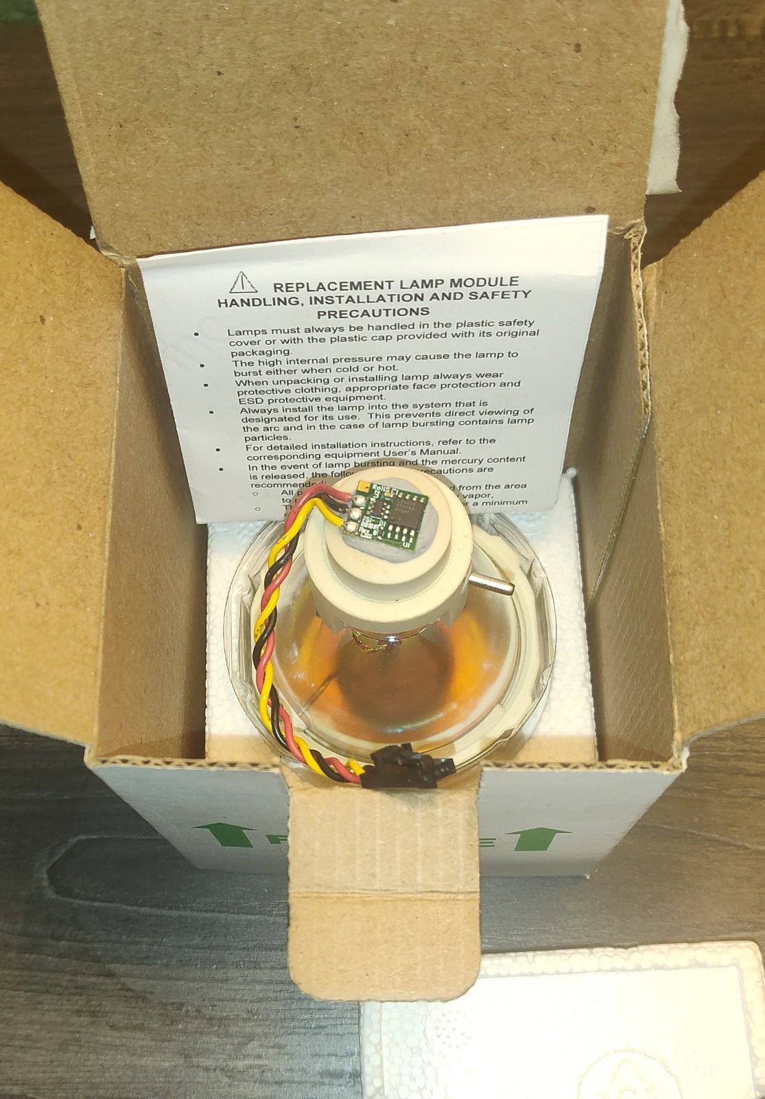 EXCELITAS TECHNOLOGIES 012-60850 100 WATT MERCURY ARC INTELLI-LAMP FREE SHIPPING