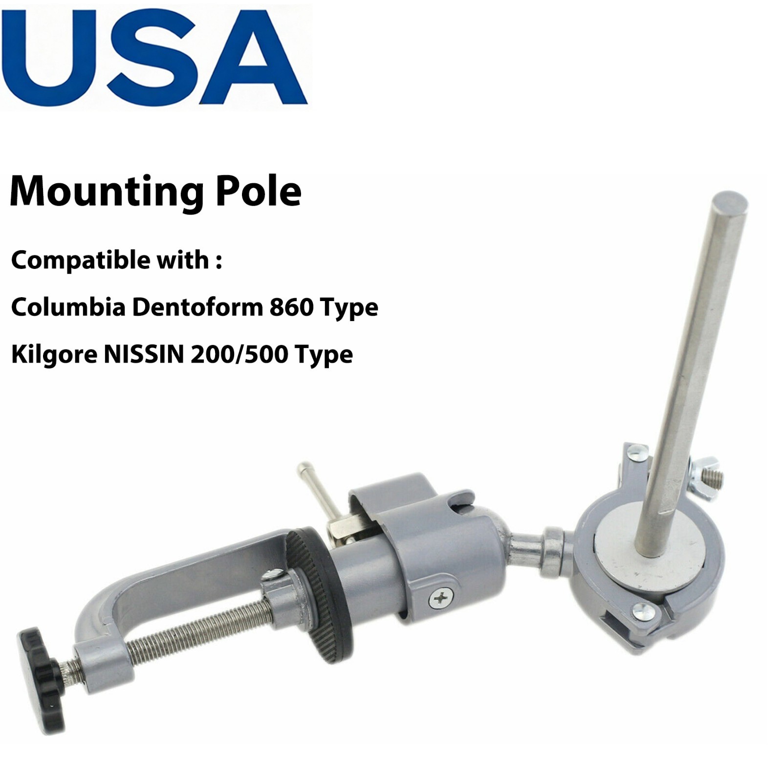 US Dental Typodont Teeth Model Mounting Pole Fit Columbia Kilgore Nissin Frasaco
