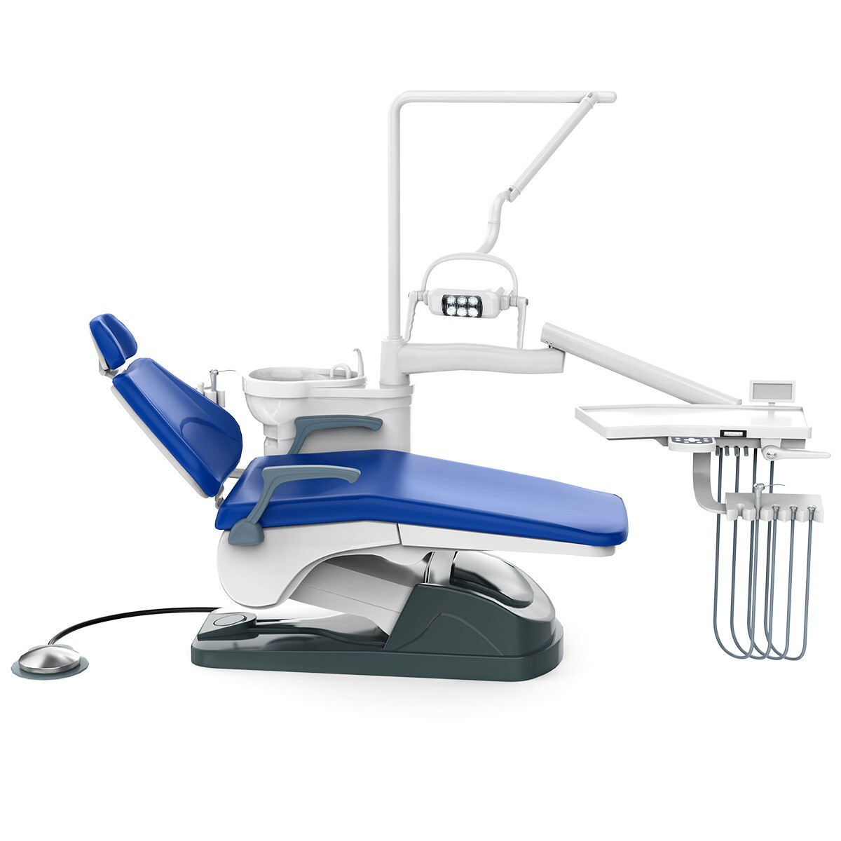 FDA Dental Unit Chair Computer Controlled DC Motor PU Hard Leather Big Sale