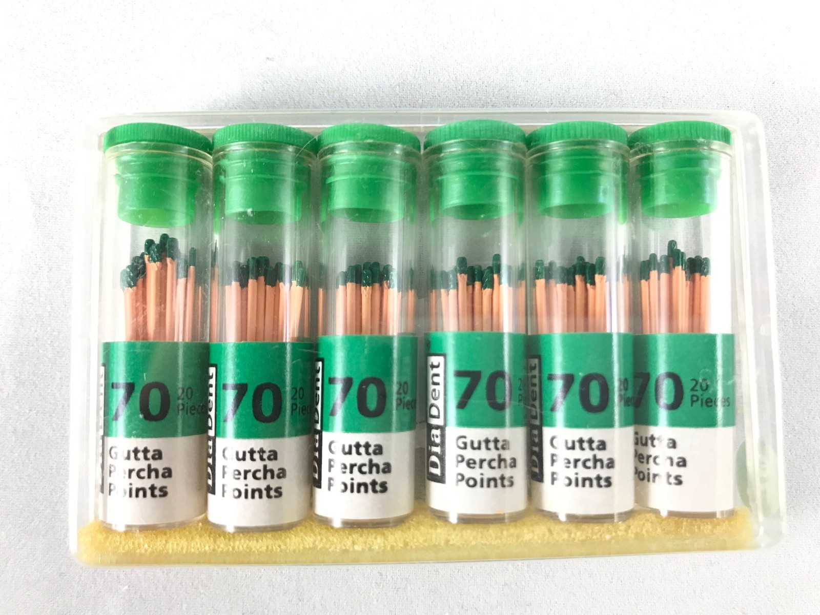 DIADENT Gutta Percha Points Endodontics (240 Pieces) All sizes Spill Proof 2 Box
