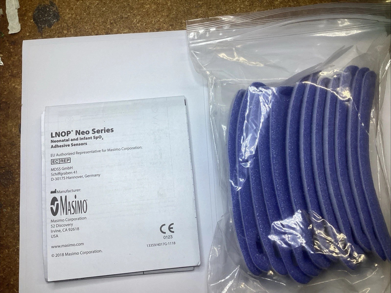 Masimo 1602 Replacement Sensor Wrap Bag of 12 Pcs