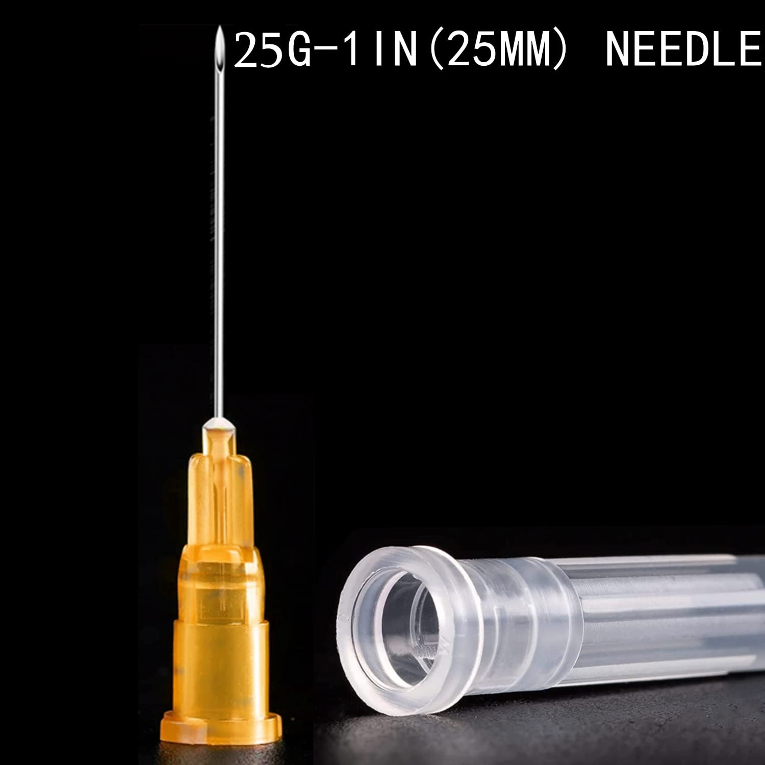 100 Pack 1ml/cc Luer Slip Syringes with Caps, Individually Sealed for Labs & Cra