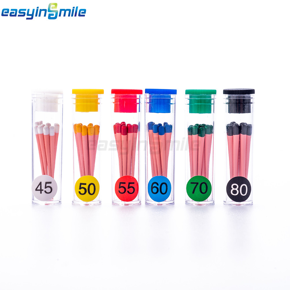 60/120pcs Dental Gutta Percha Points Full Taper 0.02/0.04/0.06 Size 15-40 45-80