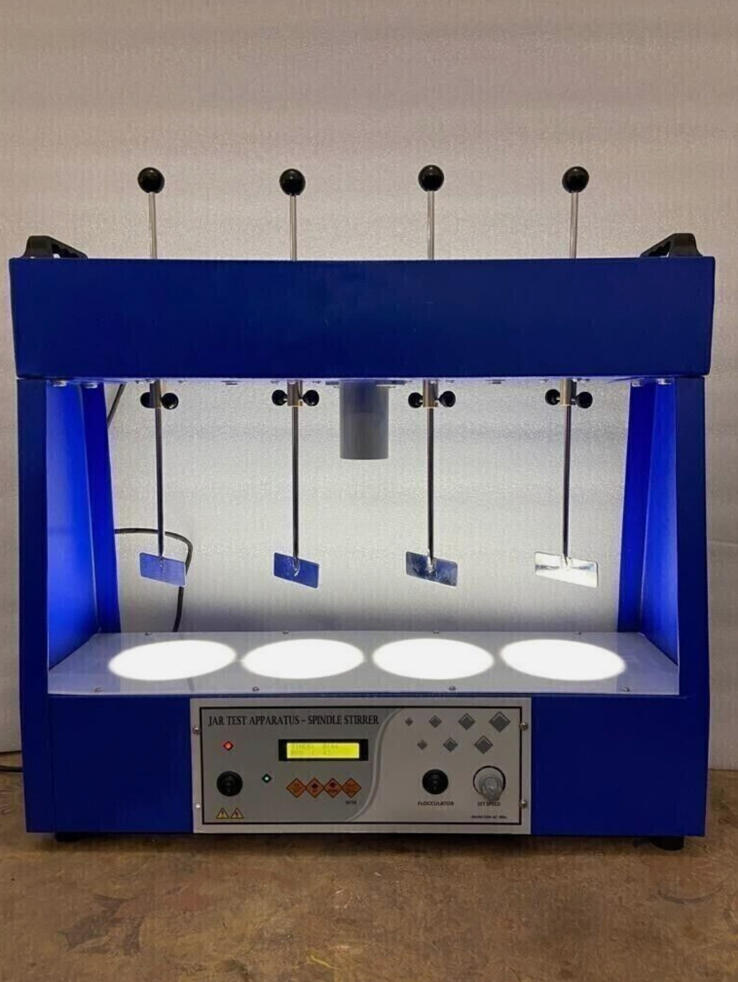 Flocculation Digital Jar Test Apparatus 4 Spindle FREE SHIPPING USA SELLER